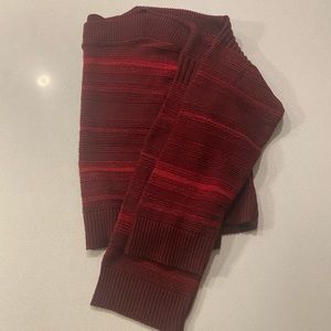 Express red cropped sweater